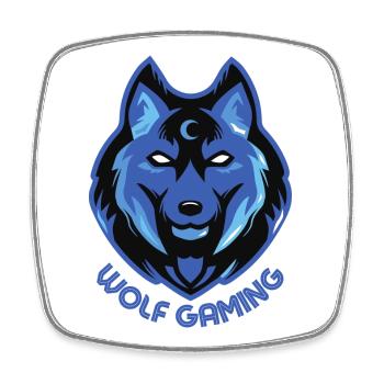 JEU DE LOUP - Magnet carré - blanc - Devant