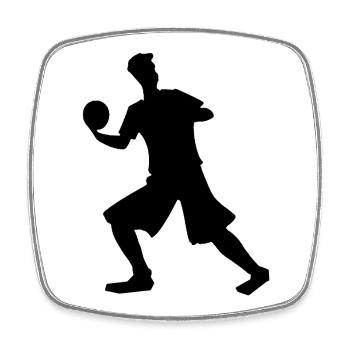 Disc Golf Hoodie Funny – Tree Hit Specialist - Square fridge magnet - white - Front