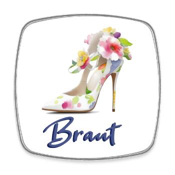 Braut - Viereckiger Kühlschrankmagnet - Weiß - Vorne