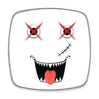 Spooky Halloween Design - Viereckiger Kühlschrankmagnet - Weiß - Vorne