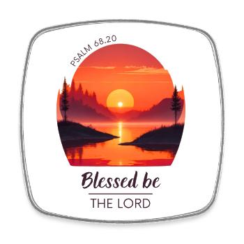 Psalm 68:20 | Christian Clothing & Gifts - Square fridge magnet - white - Front