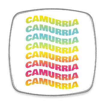 T-Shirt Sicilia Camurria T-Shirt Geschenk - Viereckiger Kühlschrankmagnet - Weiß - Vorne