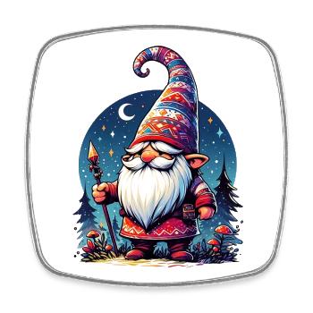 Gnome Goblin Elf - Square fridge magnet - white - Front