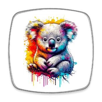 Koala - Magnet carré - blanc - Devant