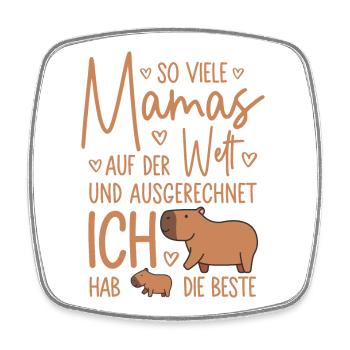 So viele Mamas Beste Mama Baby Muttertag Geschenk - Viereckiger Kühlschrankmagnet - Weiß - Vorne