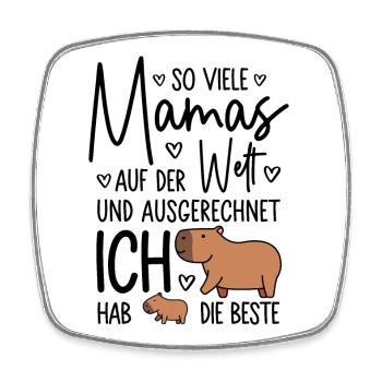 So viele Mamas Beste Mama Baby Muttertag Geschenk - Viereckiger Kühlschrankmagnet - Weiß - Vorne