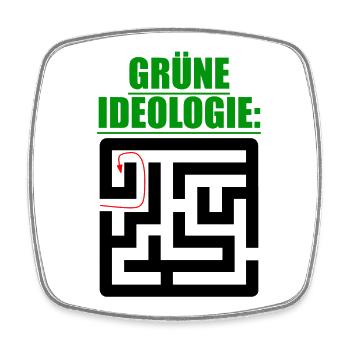 Witze Grüne Die Grünen Habeck Baerbock Partei Öko - Viereckiger Kühlschrankmagnet - Weiß - Vorne