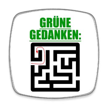 Witze Grüne Die Grünen Habeck Baerbock Partei Öko - Viereckiger Kühlschrankmagnet - Weiß - Vorne