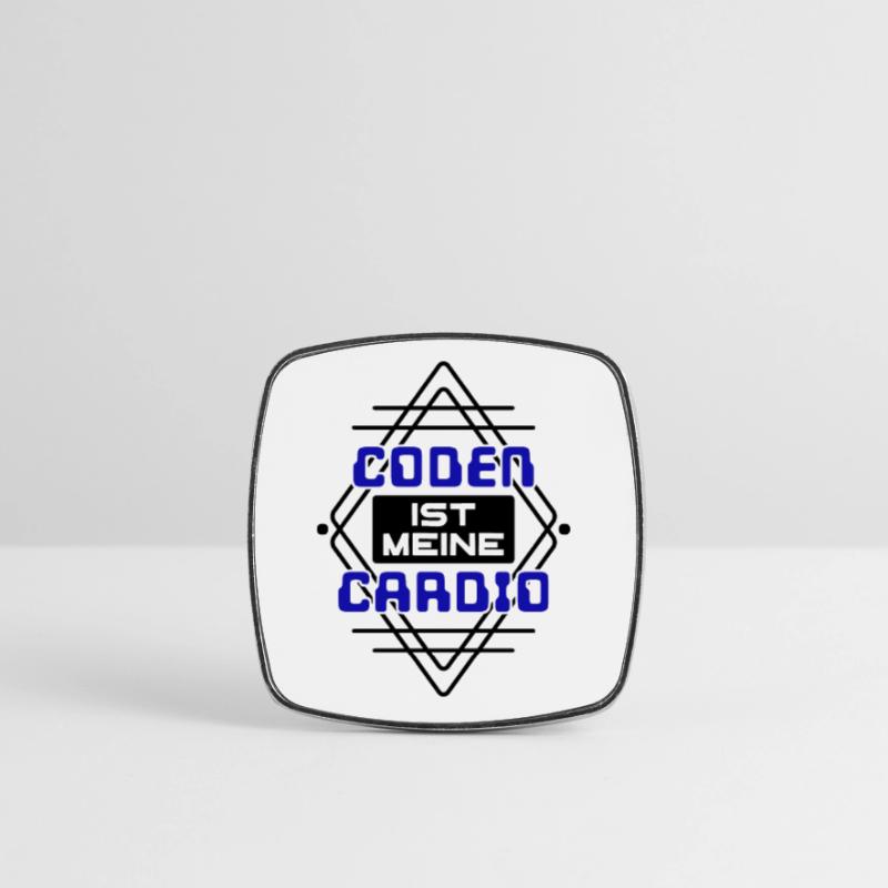 Softwareentwickler Developer Cooler Spruch Coden Viereckiger Kühlschrankmagnet