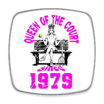 Maillot de tennis Anniversaire Femme Anniversaire 1979 - Magnet carré - blanc - Devant