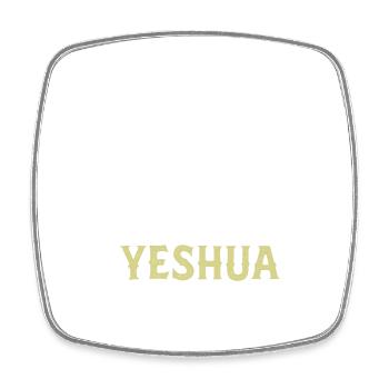 Jeschua Göttlicher Messias Illustration - Viereckiger Kühlschrankmagnet - Weiß - Vorne