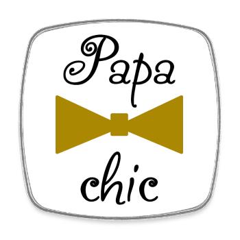 HAPPY FATHER'S DAY. DAD. FATHER's DAY - Square fridge magnet - white - Front