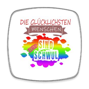 LGBTQ Trans Homosexuell Lesbisch Ehe für alle Bi - Viereckiger Kühlschrankmagnet - Weiß - Vorne