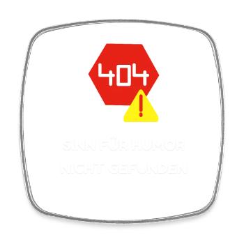 Humor im Code: Eine visuelle Fehlermeldung - Viereckiger Kühlschrankmagnet - Weiß - Vorne