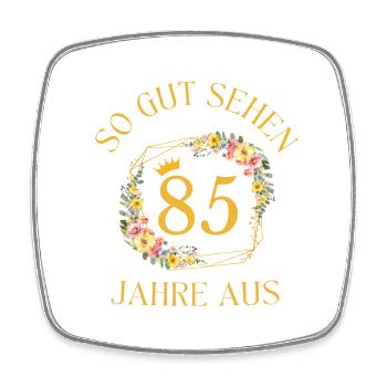 SO GUT SEHEN 85 JAHRE AUS! - Viereckiger Kühlschrankmagnet - Weiß - Vorne
