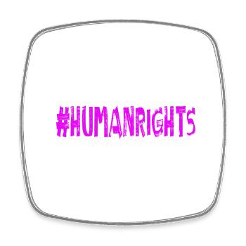 Stop AfD against right-wing democracy Diversity - Square fridge magnet - white - Front