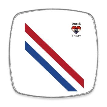 Great Dutch victory - Square fridge magnet - white - Front