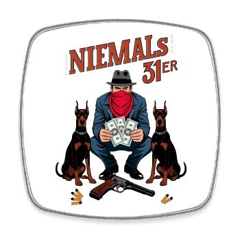 Never 31 - Square fridge magnet - white - Front