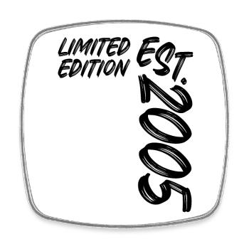 Limited Edition Est. 2005 - Viereckiger Kühlschrankmagnet - Weiß - Vorne