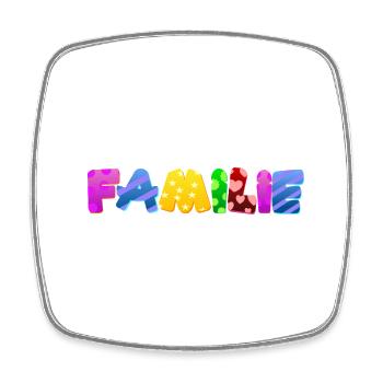 Baby Eltern Kind Geschenk Sprüche Geburt Mama Papa - Viereckiger Kühlschrankmagnet - Weiß - Vorne