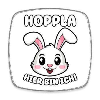 Oops, here I am! - Square fridge magnet - white - Front
