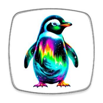 Penguin - Square fridge magnet - white - Front
