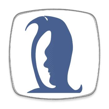 Un pingouin ou un visage dans cette illusion d’optique amusante - Magnet carré - blanc - Devant