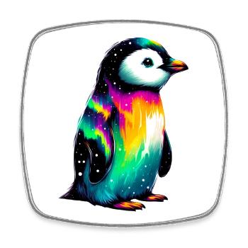 Pingouin - Magnet carré - blanc - Devant