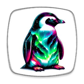 Pingouin - Magnet carré - blanc - Devant