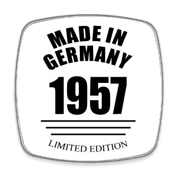 Fabriqué en Allemagne 1957 Édition limitée - Magnet carré - blanc - Devant