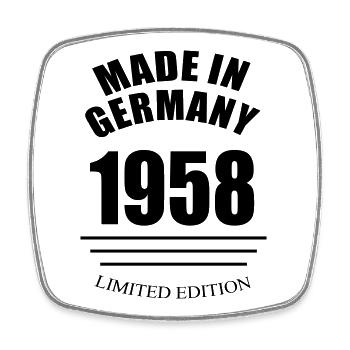 Fabriqué en Allemagne 1958 Édition limitée - Magnet carré - blanc - Devant