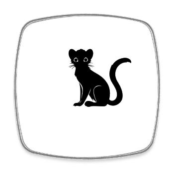 Kinkajou nocturne - Magnet carré - blanc - Devant