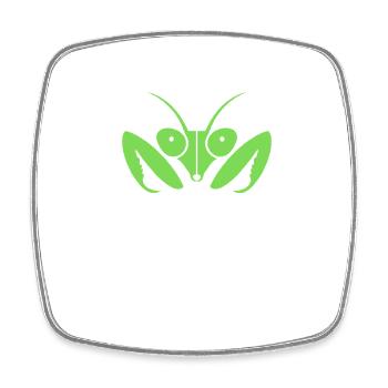 Fascinating praying mantis - Square fridge magnet - white - Front