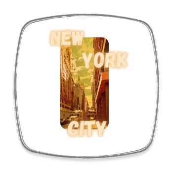 Urban Drive – New York City Streets - Viereckiger Kühlschrankmagnet - Weiß - Vorne