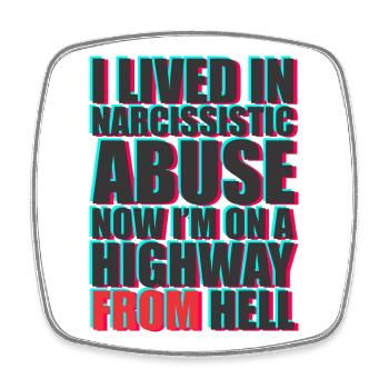 Bold Text Protest Message Design - Square fridge magnet - white - Front