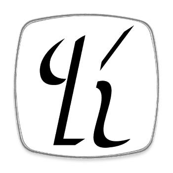 Letter K, Name, der Buchstabe K - Viereckiger Kühlschrankmagnet - Weiß - Vorne