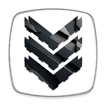 Abstract Black Geometric Pattern - Square fridge magnet - white - Front