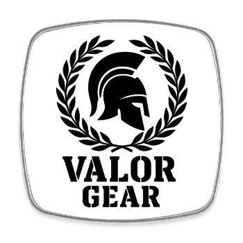 Heroic Warrior Poster Design - Square fridge magnet - white - Front