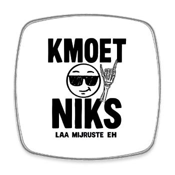 N’AVEZ RIEN À FAIRE — LAA MIJRUSTTE EH. Chemises dialecte - Magnet carré - blanc - Devant