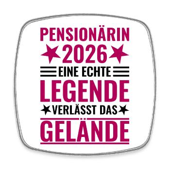 Retired 2026 A legend leaves the premises - Square fridge magnet - white - Front