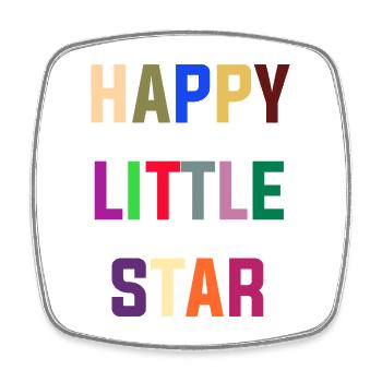 Happy Little Star - Magnet carré - blanc - Devant
