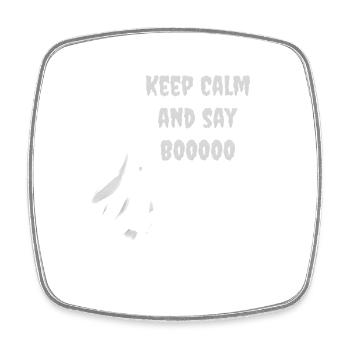 Halloween fantôme–Keep Calm and Say Boooo - Magnet carré - blanc - Devant