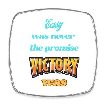 Inspirer une pression motivationnelle - Magnet carré - blanc - Devant