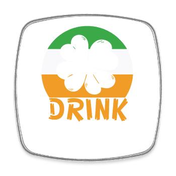 Boisson de la Saint-Patrick - Magnet carré - blanc - Devant