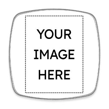 Espace réservé : votre image ici - Magnet carré - blanc - Devant