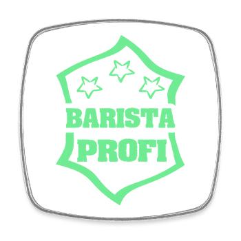 Geschenk für Barista - Viereckiger Kühlschrankmagnet - Weiß - Vorne
