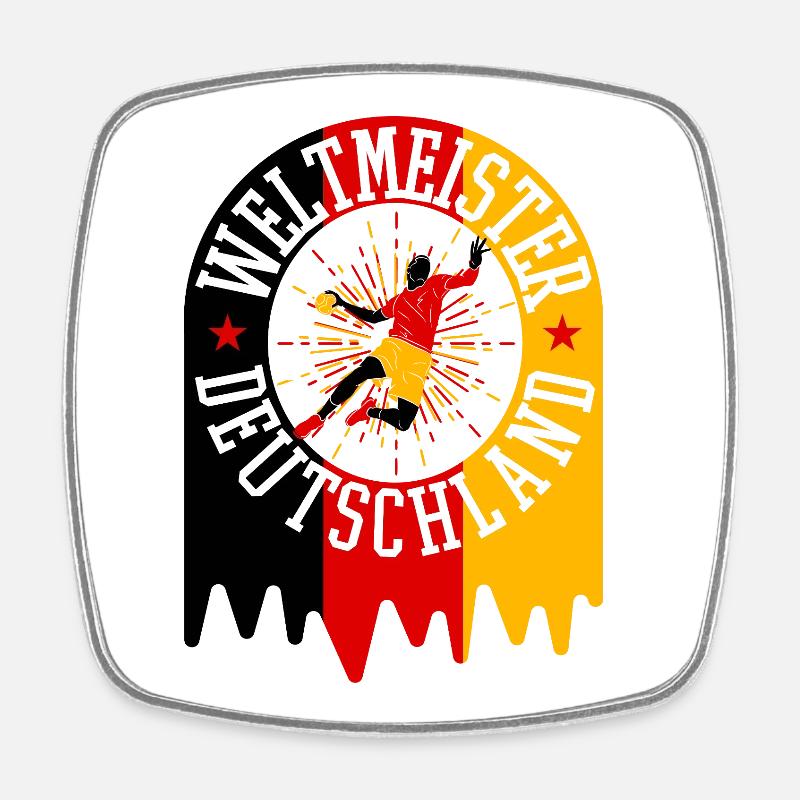 World Champion Germany Handball - Square fridge magnet - white