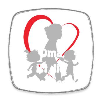 Grandma is the very best grandma with grandchildren - Square fridge magnet - white - Front