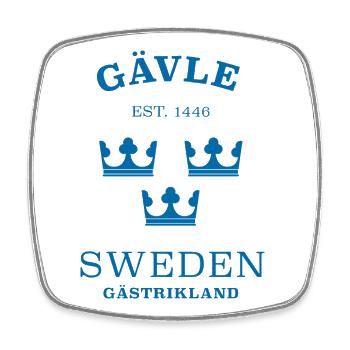 Gävle, Sweden, Sweden - Square fridge magnet - white - Front