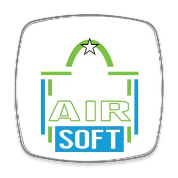 Airsoft Anniversary 10 Years Coach Player Jubi - Square fridge magnet - white - Front
